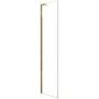 Rea Hugo Gold Brush ścianka prysznicowa 80 cm boczna złoto szczotkowane/szkło przezroczyste REA-K6612 zdj.1