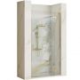 Rea Hugo Gold Brush drzwi prysznicowe 100 cm wnękowe złoto szczotkowane/szkło przezroczyste REA-K8413 zdj.1