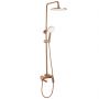 Rea Avalon zestaw wannowo-prysznicowy ścienny z deszczownicą miedź szczotkowana REA-P2418 zdj.1