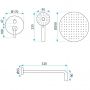 Rea Ontario zestaw prysznicowy podtynkowy z deszczownicą REA-P5503 zdj.2