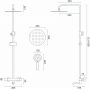 Rea Lungo zestaw wannowo-prysznicowy ścienny termostatyczny różowe złoto REA-P6606 zdj.2