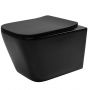 Rea Julio miska WC z deską wolnoopadającą wisząca bez kołnierza czarny REA-C6550 zdj.1