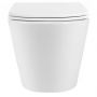 Rea Tito miska WC z deską wolnoopadającą wisząca bez kołnierza ze spłukiwaniem wirowym biały REA-C6800 zdj.3