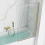 Rea Elegant Gold parawan nawannowy 70 cm złoty szczotkowany/szkło przezroczyste REA-W6600 zdj.7