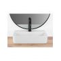 Rea Naomi umywalka 45,5x28,5 cm półokrągła ścienna-nablatowa biała REA-U0630 zdj.5
