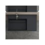 Rea Archi umywalka 89,5x48 cm prostokątna nablatowa szary mat REA-U4304 zdj.3