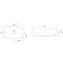 Rea Amelia umywalka 52x32,5 cm owalna nablatowa biała REA-U4331 zdj.2