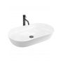Rea Cleo umywalka 70x39 cm owalna nablatowa biała REA-U6215 zdj.1