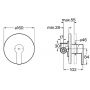Roca l20 bateria prysznicowa podtynkowa chrom A5A229HC00 zdj.2