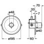 Roca Avant bateria wannowo-prysznicowa podtynkowa chrom A5A2B79C00 zdj.2