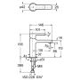 Roca l20 bateria umywalkowa stojąca chrom A5A329HC00 zdj.2