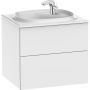 Roca Beyond Unik zestaw łazienkowy 60 cm umywalka z szafką biały połysk A851356806 zdj.1