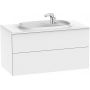 Roca Beyond Unik zestaw łazienkowy 100 cm umywalka z szafką biały połysk A851358806 zdj.1