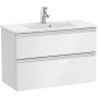 Roca Gap-N Compacto Unik zestaw łazienkowy 80 cm umywalka z szafką biały połysk A851497806 zdj.1