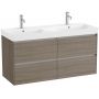 Roca Ona umywalka z szafką 120 cm brązową A851694511 zdj.1
