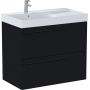 Roca Ella zestaw łazienkowy Unik 80 cm umywalka z szafką czarny mat A851912532 zdj.3