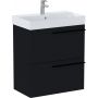 Roca Ella Compacto Unik zestaw łazienkowy 60 cm umywalka z szafką czarny mat A851916532 zdj.3