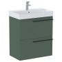 Roca Ella szafka 58,5x34,6x63,5 cm podumywalkowa wisząca zielony mat A857778534 zdj.4