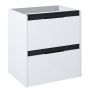 Roca Alpine szafka 45,2x58,5x59 cm podumywalkowa wisząca biała-czarna A857863606 zdj.1