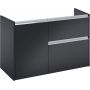 Roca Gap Pro szafka 98,5x45,1x63,5 cm podumywalkowa wisząca czarny mat A857905532 zdj.3