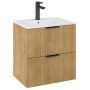 Roca Reef szafka 60x45x63,5 cm podumywalkowa wisząca jasny dąb A857954464 zdj.1