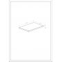 Roca Kwadro blat 60,6x40 cm orzech A857963579 zdj.2