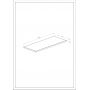 Roca Kwadro blat 100,8x40 cm orzech A857965579 zdj.2