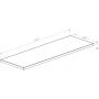 Roca Kwadro blat 121x40 cm biały A857966806 zdj.2