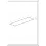 Roca Kwadro blat 161x40 cm orzech A857968579 zdj.2