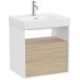 Roca Meridian szafka 60x46x56,5 cm podumywalkowa wisząca biała-dąb A858106607 zdj.1