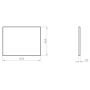 Roca Reef blat 60,4x46,4 cm dąb A858221464 zdj.2