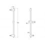 Roca Stella drążek prysznicowy 70 cm chrom A5B0713C00 zdj.2