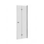 Roca Capital drzwi prysznicowe 80 cm składane chrom/szkło przezroczyste AM4508012M zdj.1