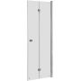 Roca Capital drzwi prysznicowe 90 cm składane chrom/szkło przezroczyste AM4509012M zdj.1