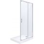 Roca Town-N drzwi prysznicowe 120 cm chrom/szkło przezroczyste AMP2812012M zdj.1
