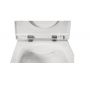 Roca Gap Square miska WC wisząca Rimless z deską sedesową wolnoopadającą Slim biała A34H470000