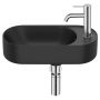 Roca Meridian umywalka 50x27,5 cm owalna ścienna czarna A327740080 zdj.1