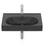 Roca Meridian umywalka 60x46 cm prostokątna ścienna-meblowa czarna A327742080 zdj.1
