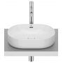 Roca Meridian umywalka 46x36,5 cm owalna nablatowa biała A327748000 zdj.1
