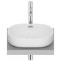 Roca Meridian umywalka 46x36,5 cm owalna nablatowa biała A327748620 zdj.1