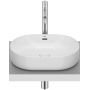 Roca Meridian umywalka 46x36,5 cm owalna nablatowa biała A327748S00 zdj.1