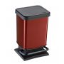 Rotho Paso IML pojemnik na odpady 20 l z pedałem czerwony metalizowany 1754011008 zdj.1