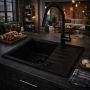 Ruvetti Axel zlewozmywak granitowy 65x50 cm czarny 3001AX_FB120_W zdj.6
