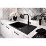 Ruvetti Pineko zlewozmywak granitowy 68x44,2 cm czarny 3001PN_BC140_W zdj.6