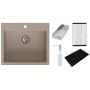Ruvetti Absol 60 zlewozmywak granitowy 56x50 cm beżowy 3001AB_BE60_W zdj.1