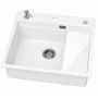 Ruvetti Absol 60 zlewozmywak granitowy 56x50 cm biały 3001AB_WH60_W zdj.7