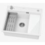 Ruvetti Absol 60 zlewozmywak granitowy 56x50 cm biały 3001AB_WH60_W zdj.10
