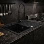 Ruvetti Axel 160 zlewozmywak granitowy 79x50 cm czarny 3001AX_BC160_W zdj.6