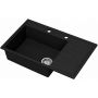 Ruvetti Axel 160 K zlewozmywak granitowy 79x50 cm czarny 3001AXK_BC160K_W zdj.1