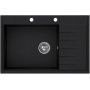 Ruvetti Axel 160 K zlewozmywak granitowy 79x50 cm czarny 3001AXK_BC160K_W zdj.3